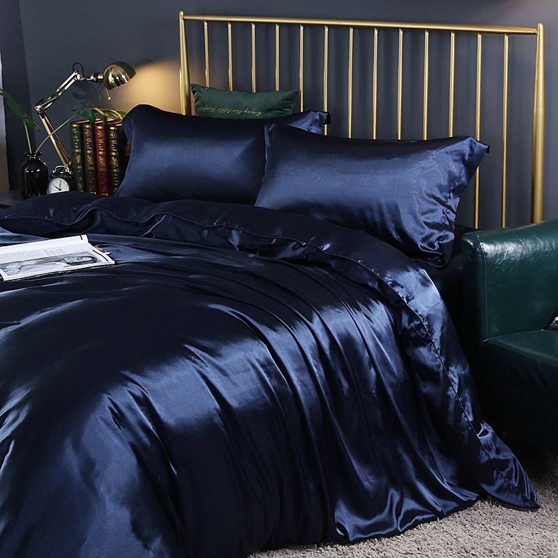 Conjunto de Roupa de Cama de Seda/Satin (4 peças) – SilkSleep