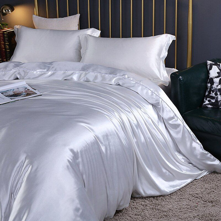 Conjunto de Roupa de Cama de Seda/Satin (4 peças) – SilkSleep