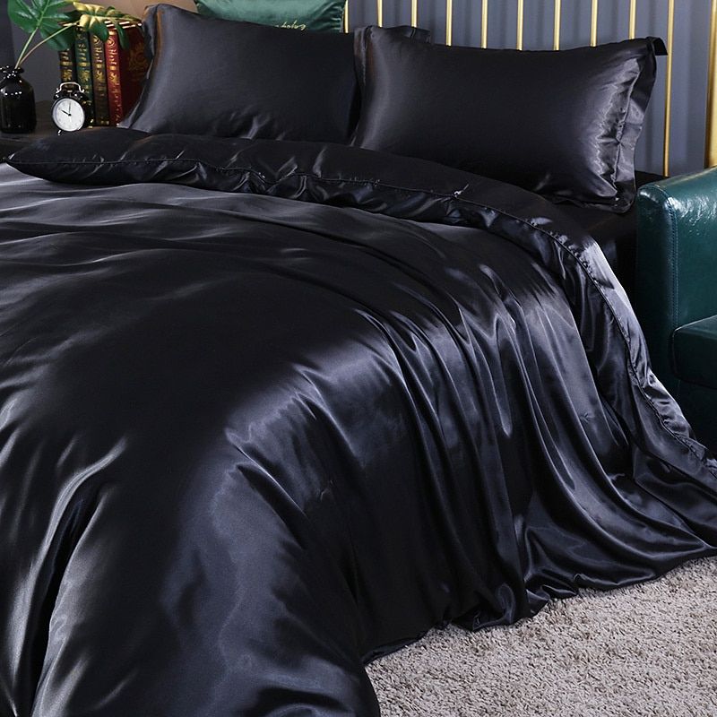 Conjunto de Roupa de Cama de Seda/Satin (4 peças) – SilkSleep