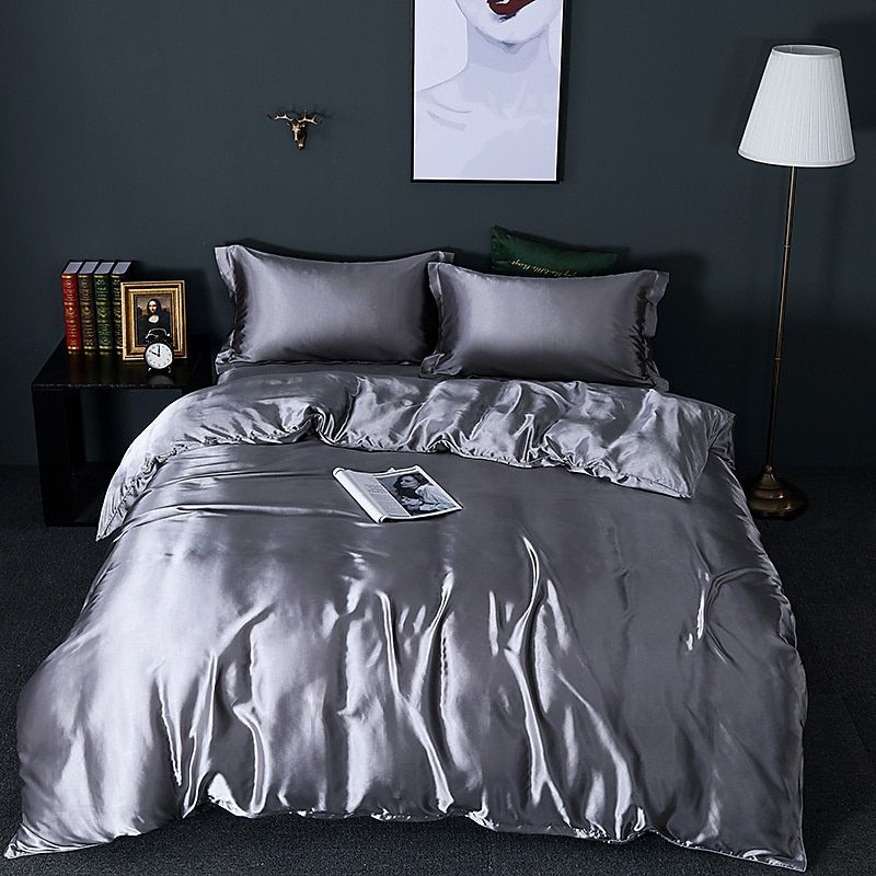 Conjunto de Roupa de Cama de Seda/Satin (4 peças) – SilkSleep