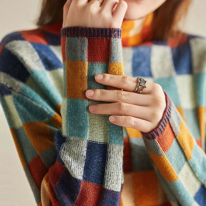 Pullover de gola alta de cashmere luxuoso - Aurora