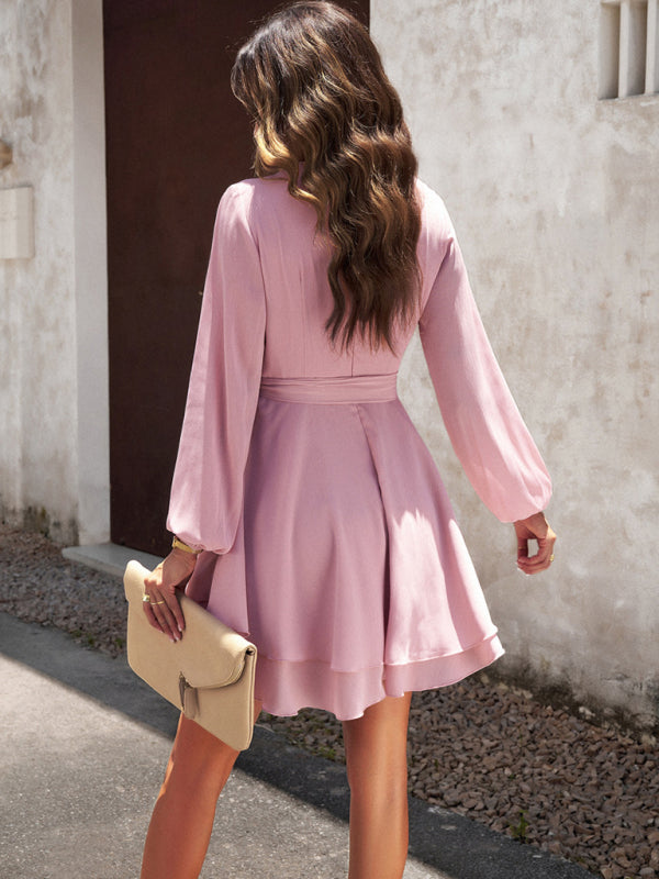 Vestido com faixa na cintura - Lena