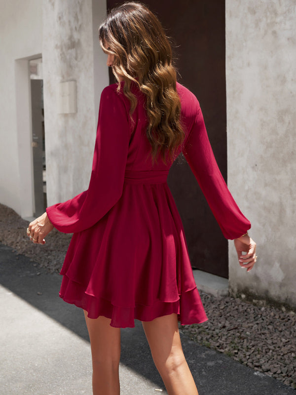 Vestido com faixa na cintura - Lena
