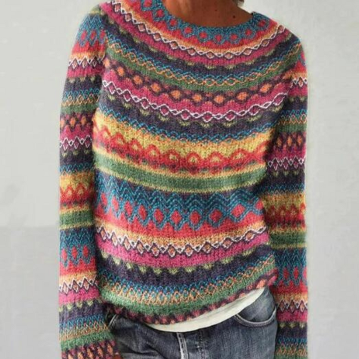 Jolie - Colorful Jumper for Women-Multicoloured-XS-Nora Luxe