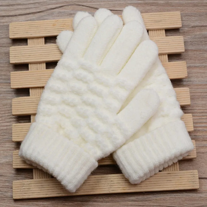 Knitted Touchscreen Gloves for Women - Amara-Black-Nora Luxe