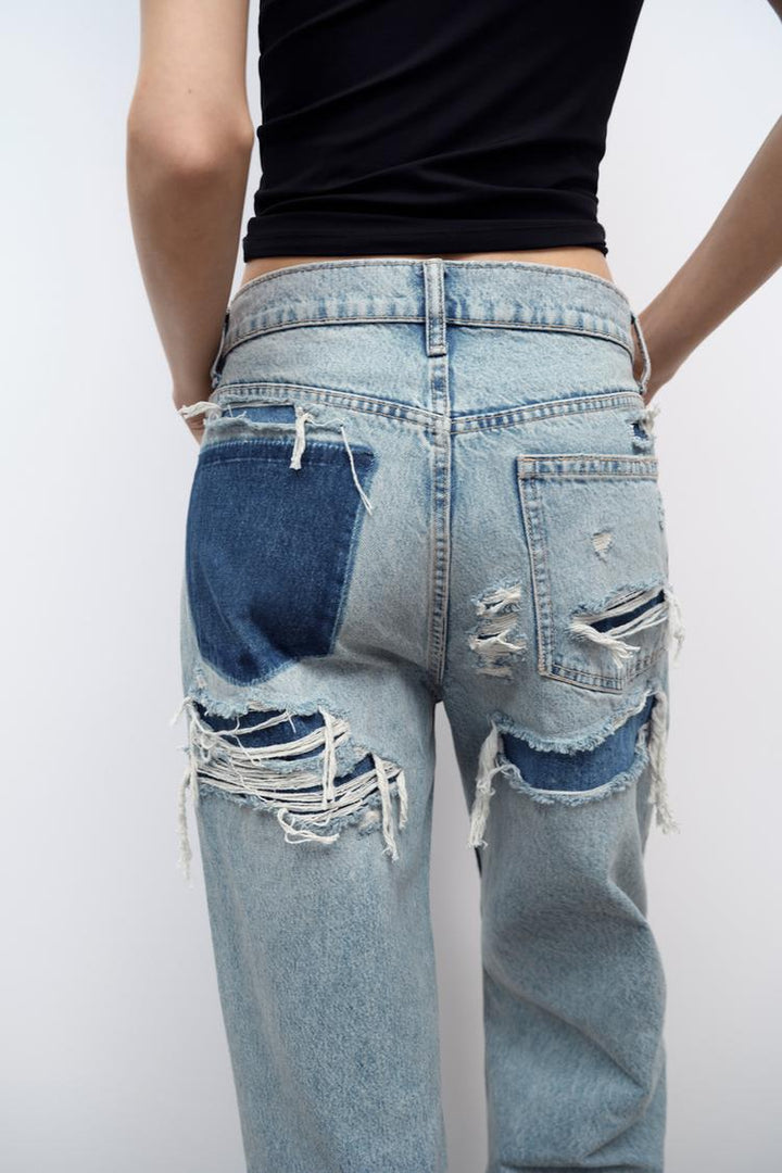 Ladies Baggy Jeans - Ava-36-Nora Luxe