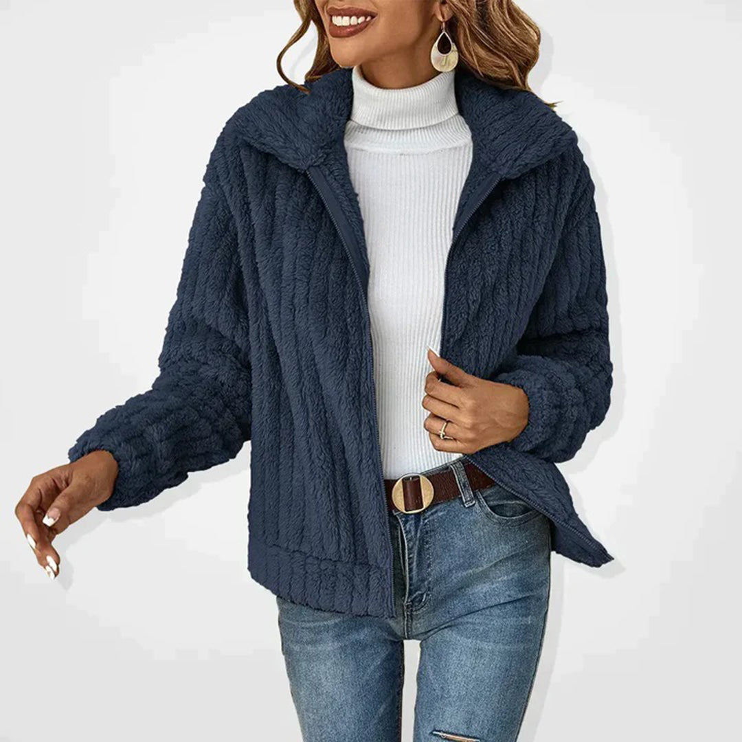 Ladies Fleece Gilet - Ember-Marine Blue-S-Nora Luxe