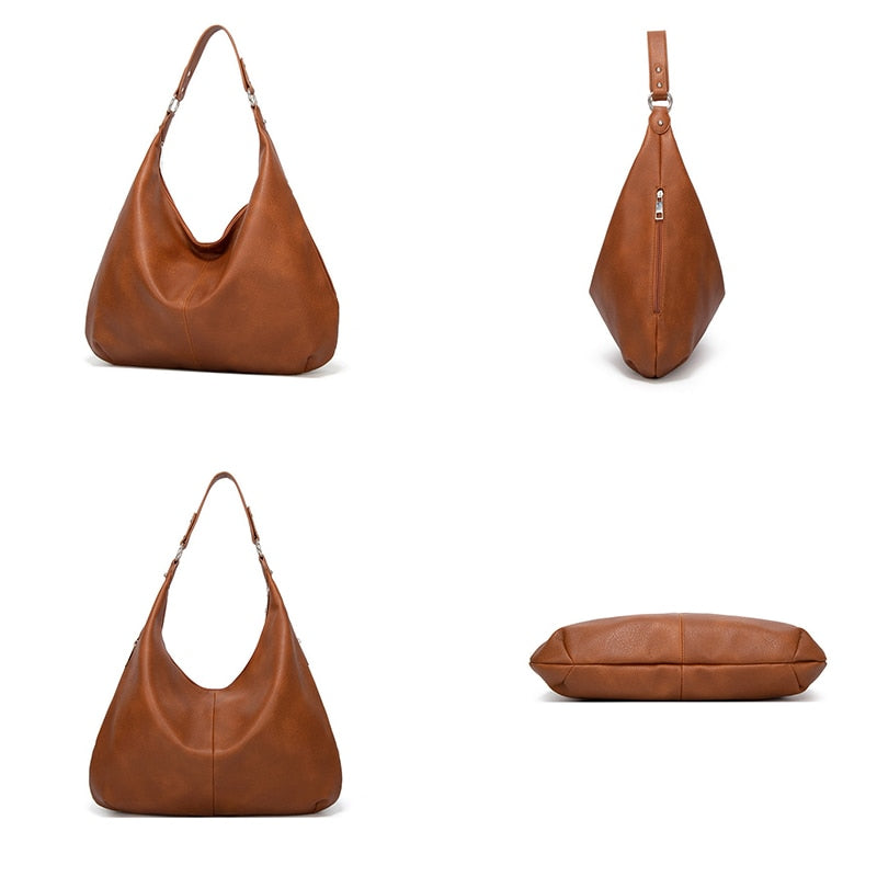 Ladies Shoulder Bag - Mila-Brown-Nora Luxe