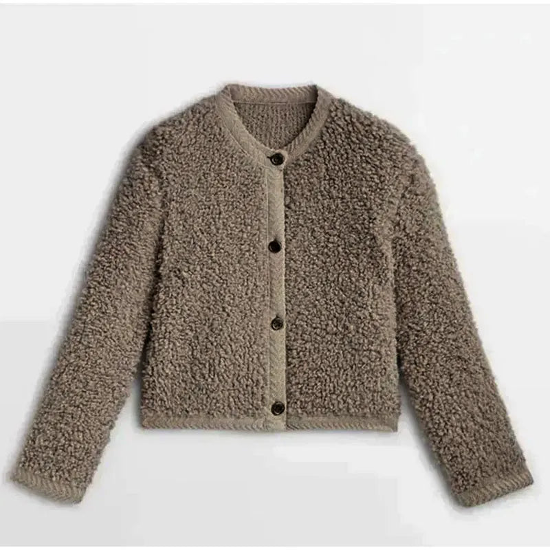 Ladies Teddy Vest - Aurora-Brown-S-Nora Luxe