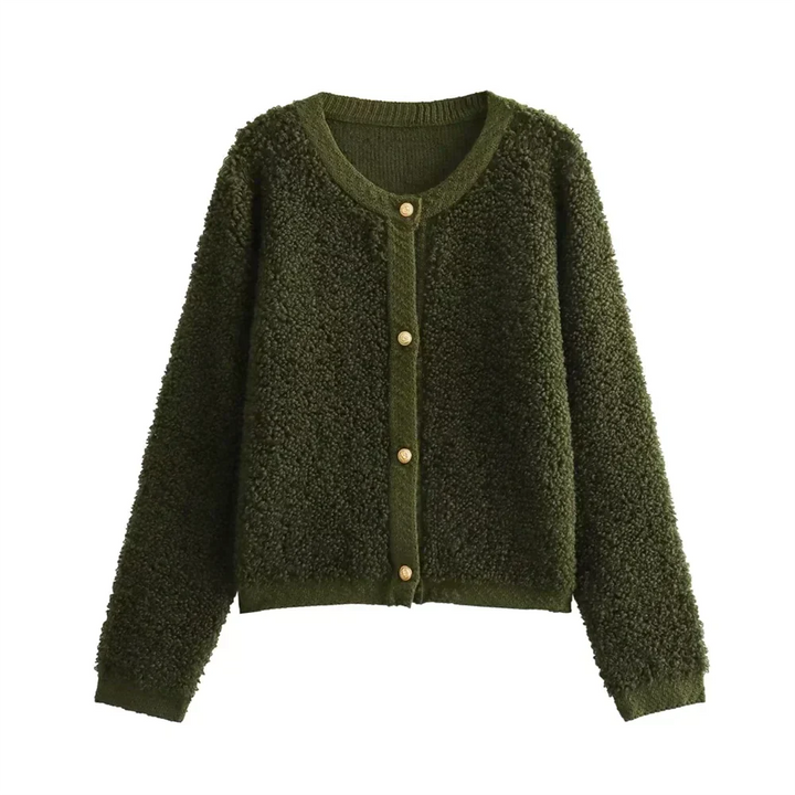 Ladies Teddy Vest - Aurora-Green-S-Nora Luxe