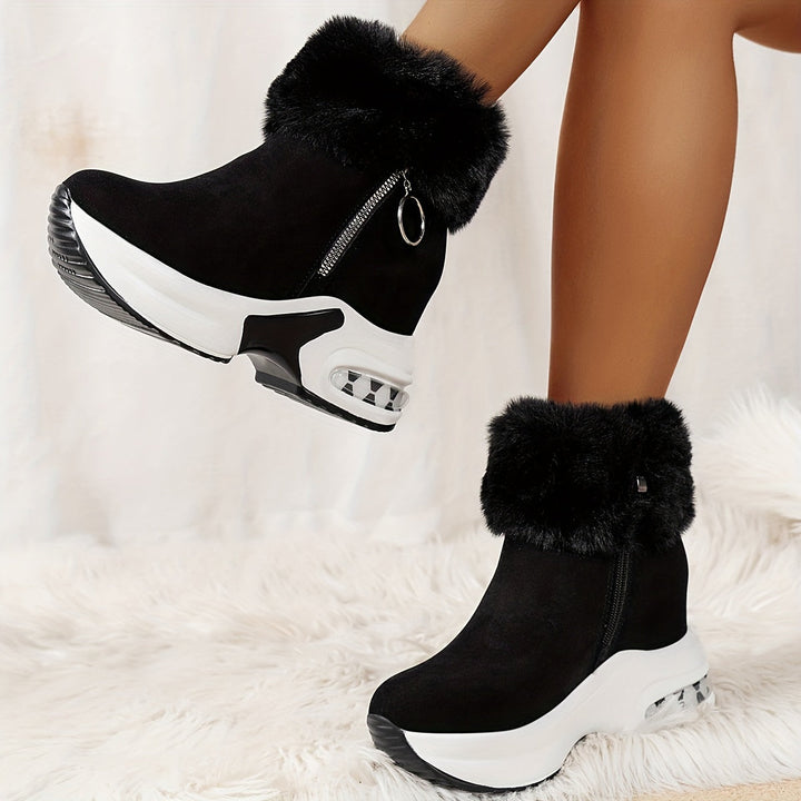 Ladies Winter Comfort Boots - Elise-Gray-3.0-Nora Luxe