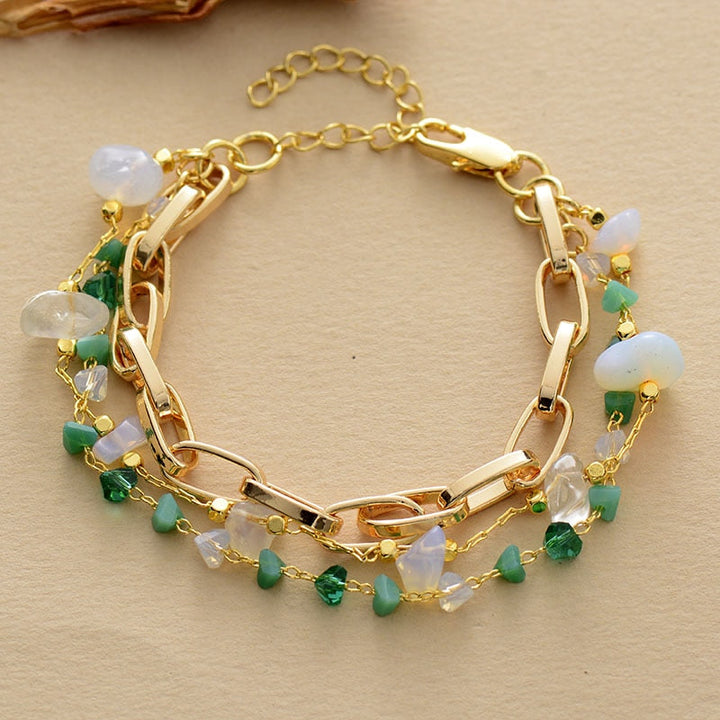 Layered Bracelet Turquoise & Opal – Isabelle-Opal-Nora Luxe