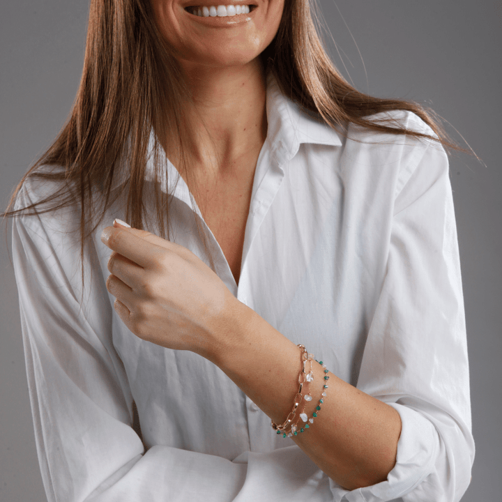 Layered Bracelet Turquoise & Opal – Isabelle-Turquoise-Nora Luxe