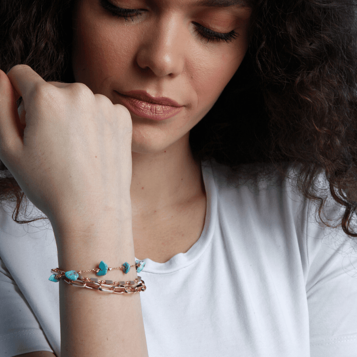 Layered Bracelet Turquoise & Opal – Isabelle-Turquoise-Nora Luxe
