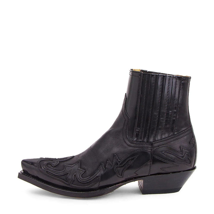 Leather Cowboy Boots - Dakota-Black-3.0-Nora Luxe