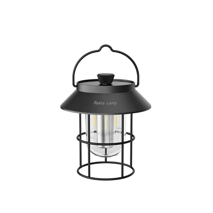 LED Camping Lantern - CampGlow-Black-Nora Luxe