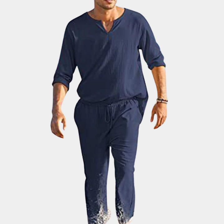 Light Men's Set 2-Piece – Bastien-Dark blue-S-State of Style
