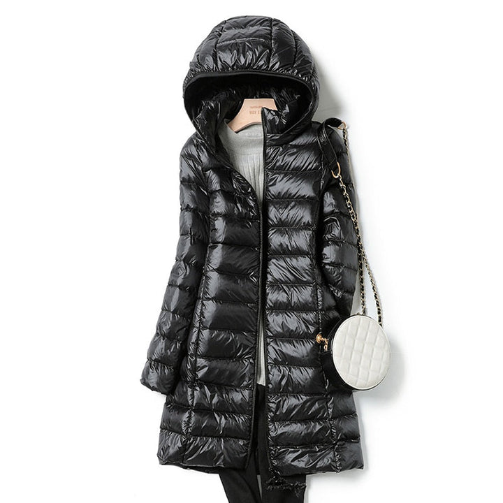 Lightweight Casual Women's Winter Jacket - Nova-Black-M-Nora Luxe