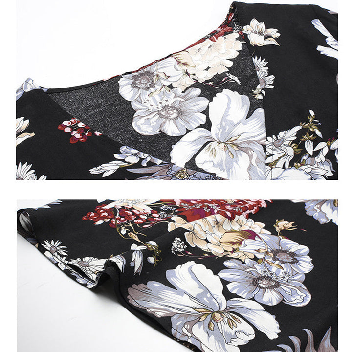Lightweight Loose-Fitting Summer Dress – Ismay-Black-S-State of Style