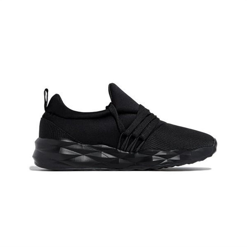 Lightweight Women's Sneakers - Zoya-Black-4.5-The Livary