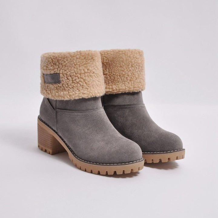 Lined Winter Boots with Heel - Sophia Winter Boots-Black-3.0-Nora Luxe