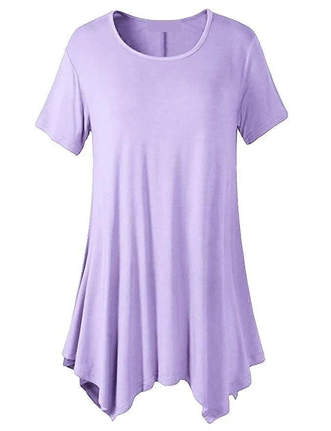 Loose Fit Ladies T-shirt with Short Sleeves – Taryn-Lila-S-State of Style