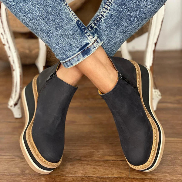 Low Ladies Ankle Boots - Elise-Black-3.0-Nora Luxe