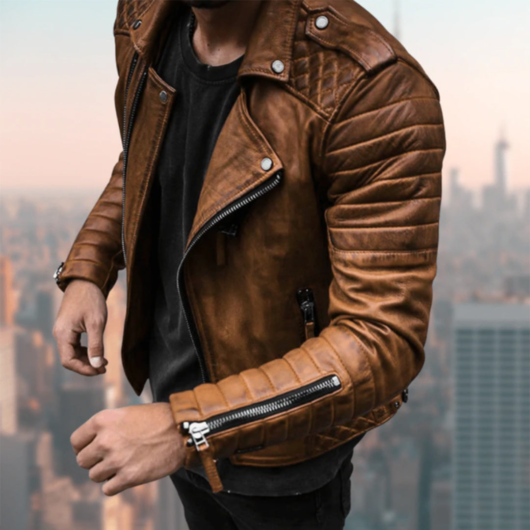 Jaqueta de couro biker - Ryder