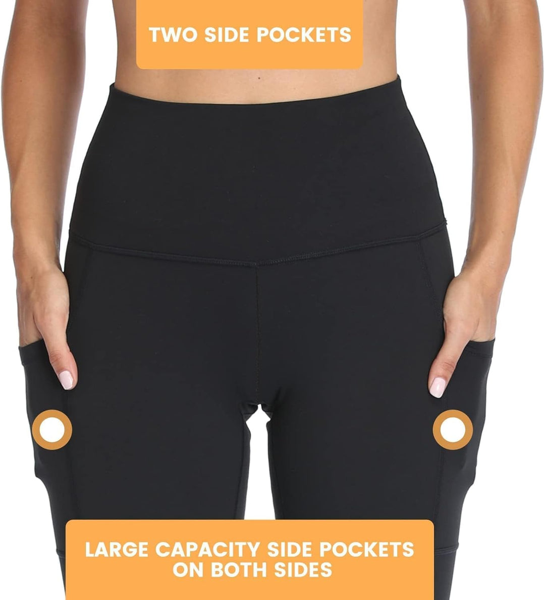 LuxeFit High-Waisted Leggings - Selene-Black-S-Nora Luxe