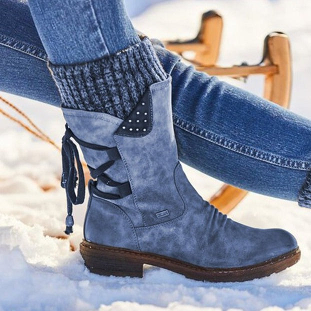 Luxurious Leather Shoes - Claire-Blue-3.0-Nora Luxe