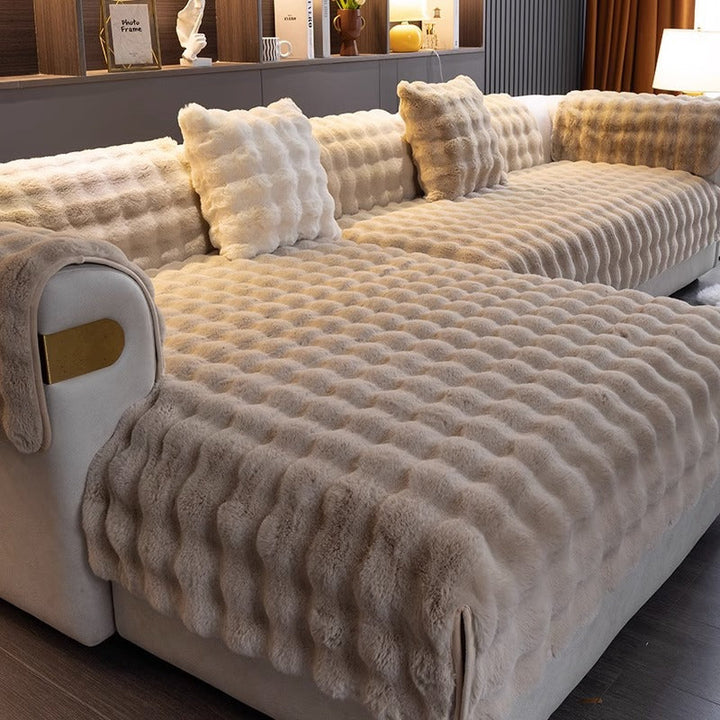 Luxury Anti-Slip Sofa Cover - SofaGuard Luxe-Light Brown-11.81*19.69 inches Pillowcase (without filling)-Nora Luxe