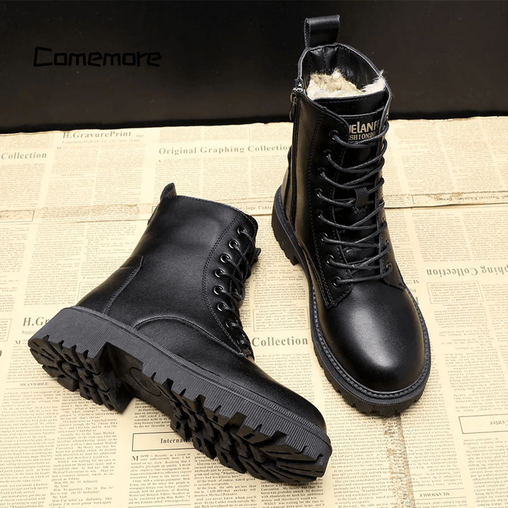 Luxury Black Leather Women's Winter Boots - Bella-3-Nora Luxe