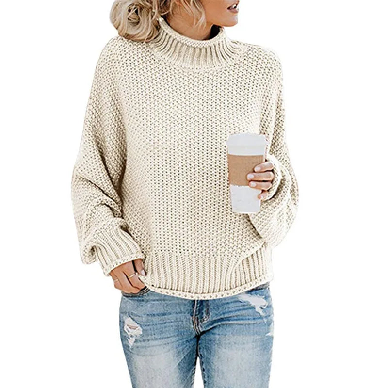 Luxury Ladies Roll Neck - Emma-Orange-S-Nora Luxe