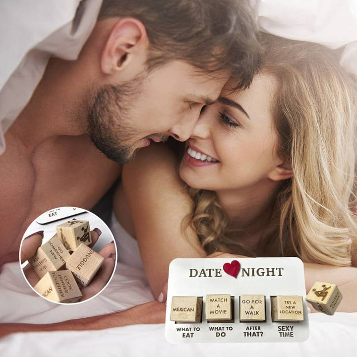 Luxury Wooden Date Night Dice Set - Creative and Exciting Date Ideas - Surprise Game-Nora Luxe