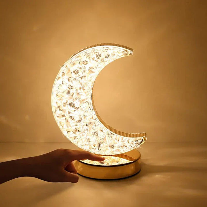 Magical Crystal Table Lamp with Dimming Function - Celestia-Moon-Nora Luxe