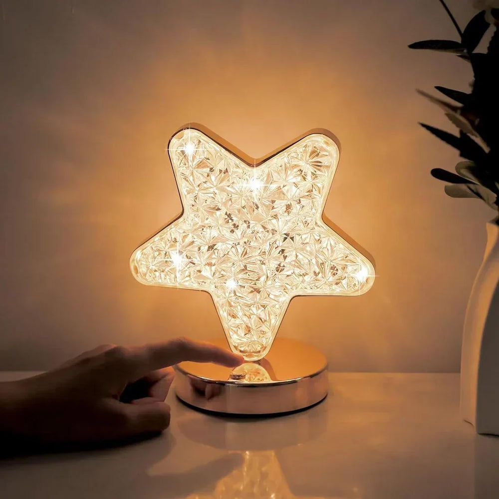 Magical Crystal Table Lamp with Dimming Function - Celestia-Star-Nora Luxe