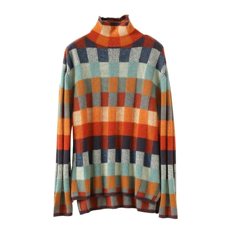 Pullover de gola alta de cashmere luxuoso - Aurora