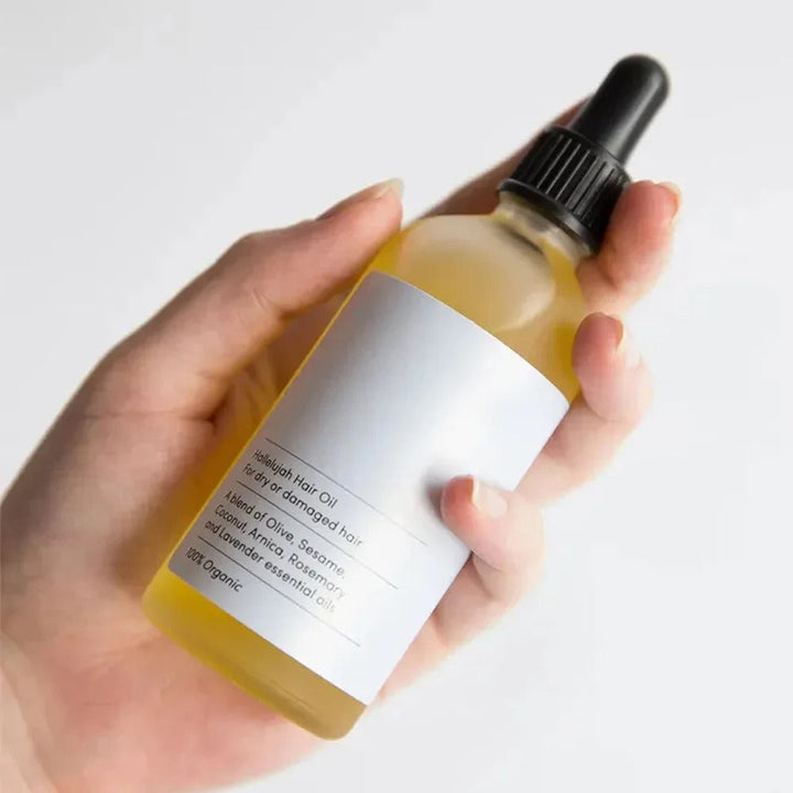Óleo de Crescimento Capilar de Alecrim Natural - HerbGlow