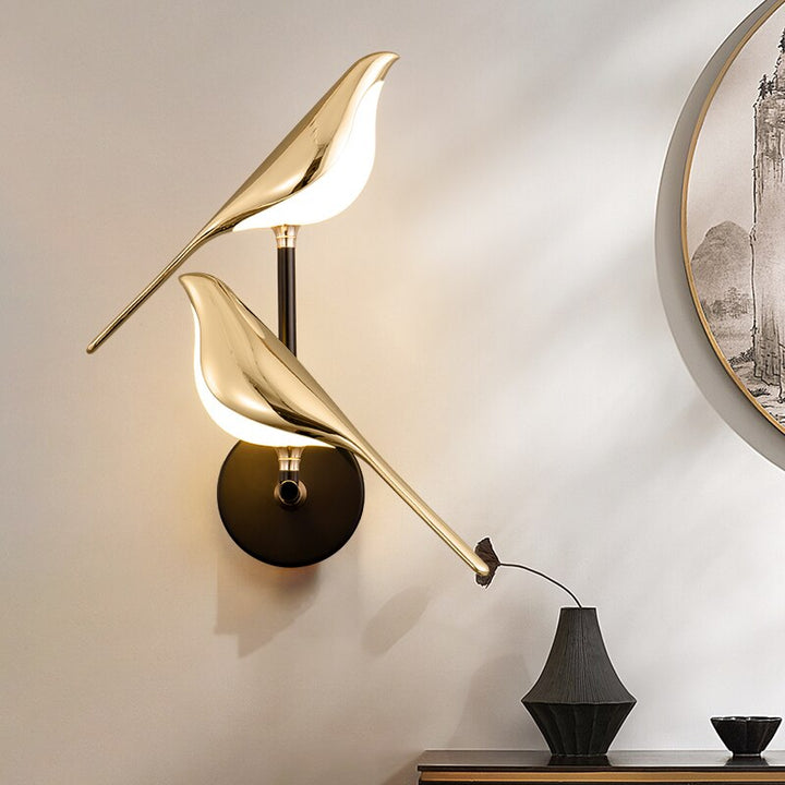 Luminária de parede moderna para pássaros - AviaryGlow