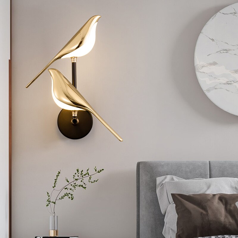 Luminária de parede moderna para pássaros - AviaryGlow