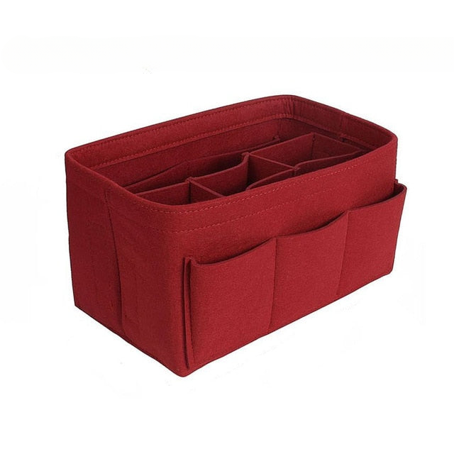Felt Handbag and Make-Up Organiser Insert