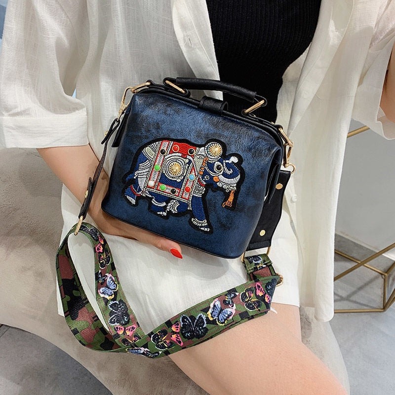 Embroidered Mandala Shoulder Bag – Lightweight Multi-Use Bohemian Design
