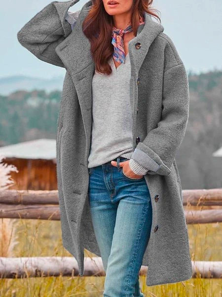 Maxi Hooded Capes for Women - Isabella-Gray-S-Nora Luxe