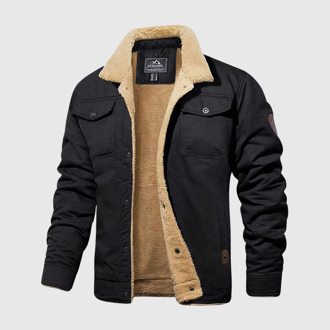 Men's Bomber Jacket - Logan-Black-S-The Livary