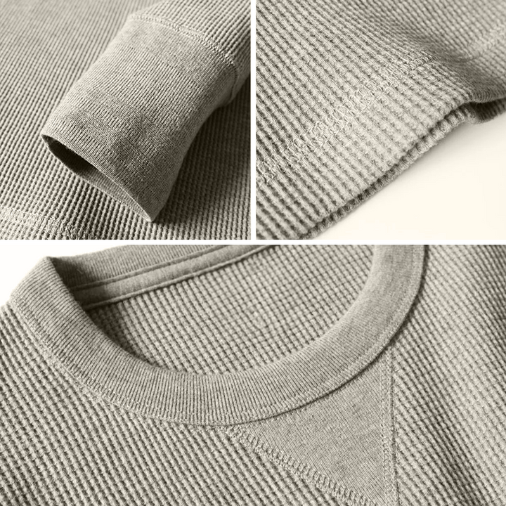Men's Muscle Fit Autumn Sweater - Bravone-Gray-S-Nora Luxe