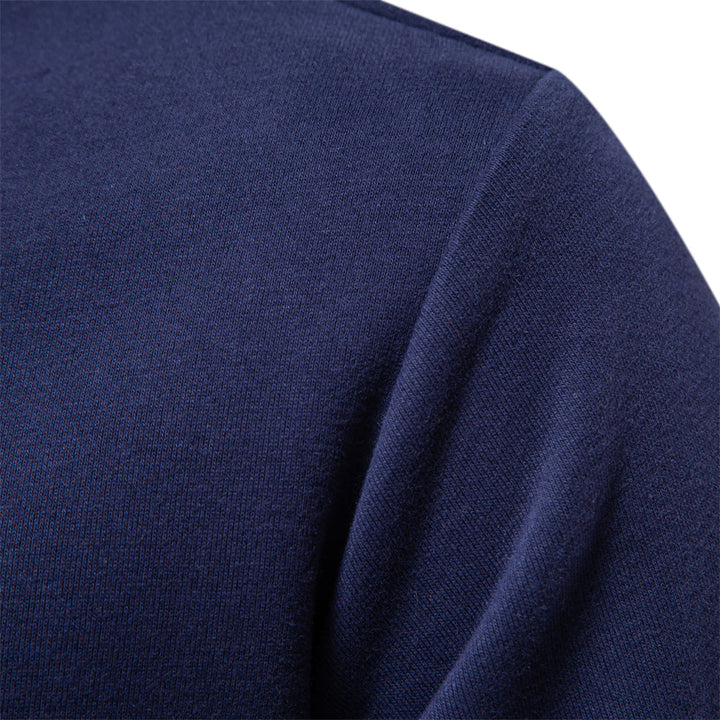 Men's Polo Sweater – Lorenzo-Dark blue-S-Nora Luxe