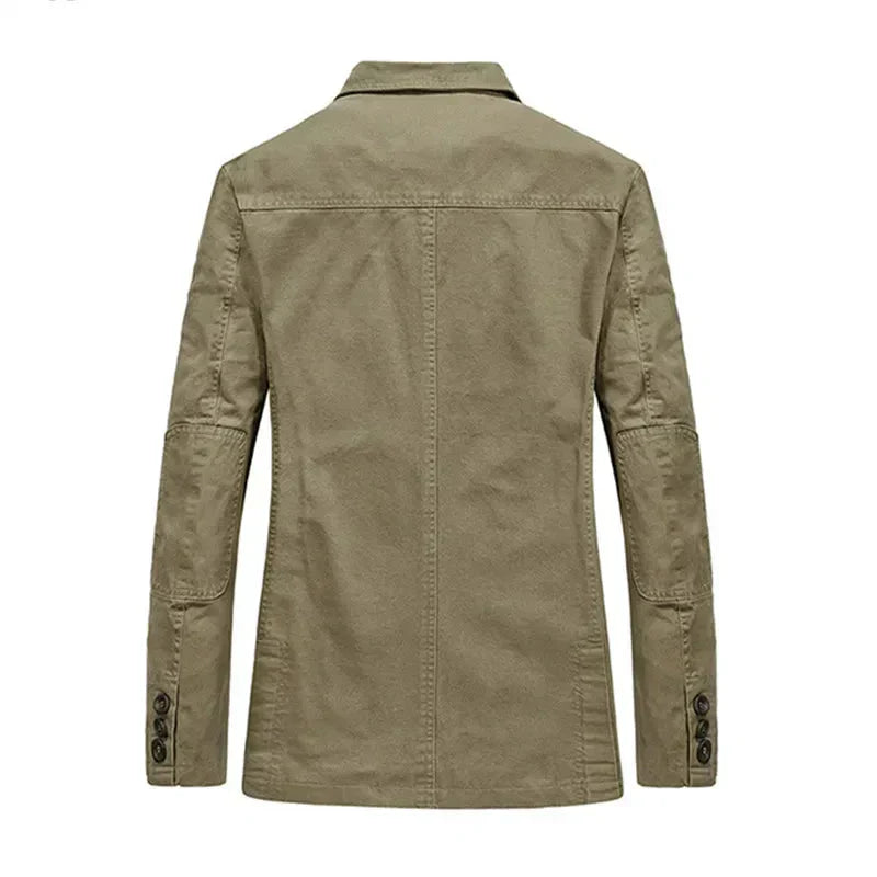 Men's Summer Jacket in Vintage and Military Styles – Viktor-Khaki-S-State of Style