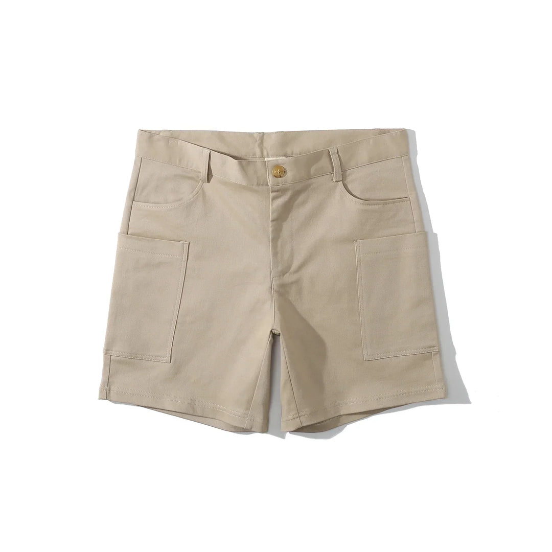 Men's utility shorts made from stretch cotton blend – Finn-Blue-XS-Nora Luxe