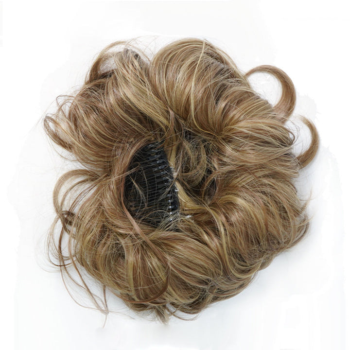 Messy Clip-in Bun with Side Clip – Elina-Black-Nora Luxe