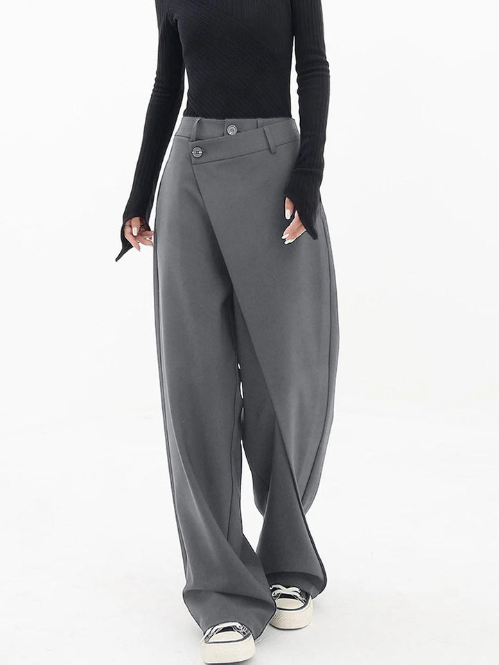 Modern Baggy Ladies Trousers - Emma-Gray-S-Nora Luxe